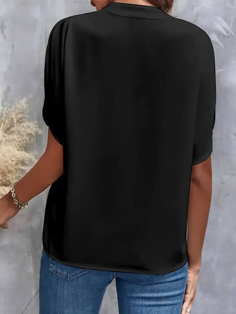 Verona Silk Drape Blouse