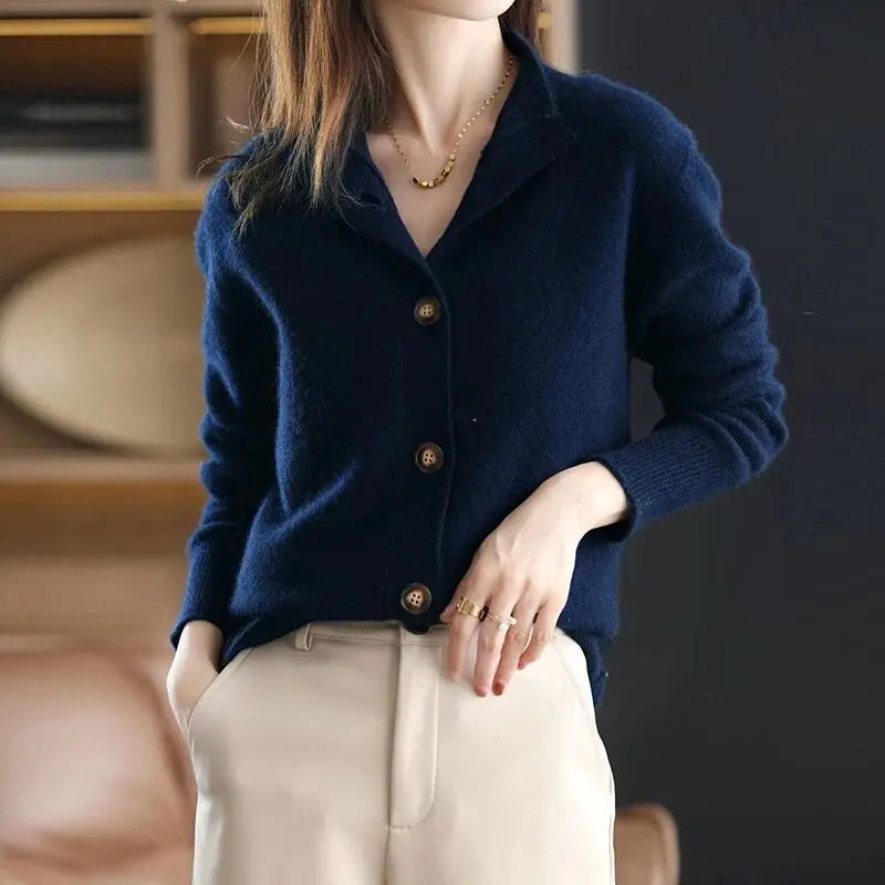 Chic Button-Up Cozy Sweater