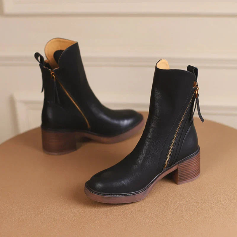Verona Leather Ankle Boots