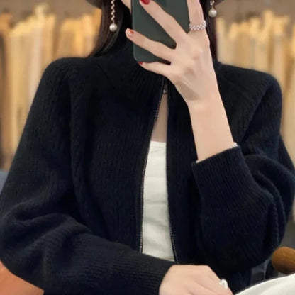 Charlotte Merino Wool Zip Up