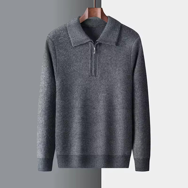 Siena Cashmere Quarter Zip Sweater
