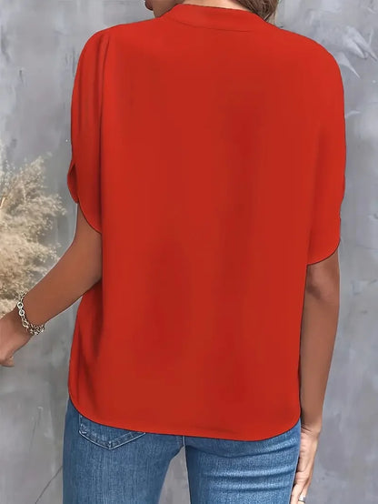 Verona Silk Drape Blouse