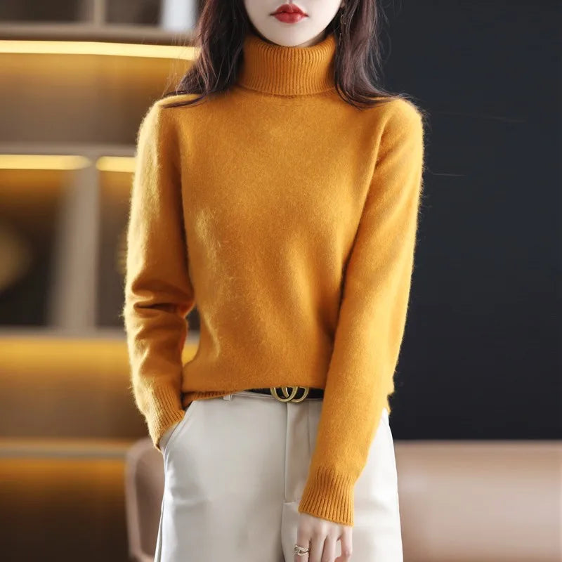 Aspen Mink Cashmere Turtleneck