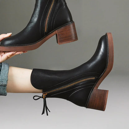 Verona Leather Ankle Boots