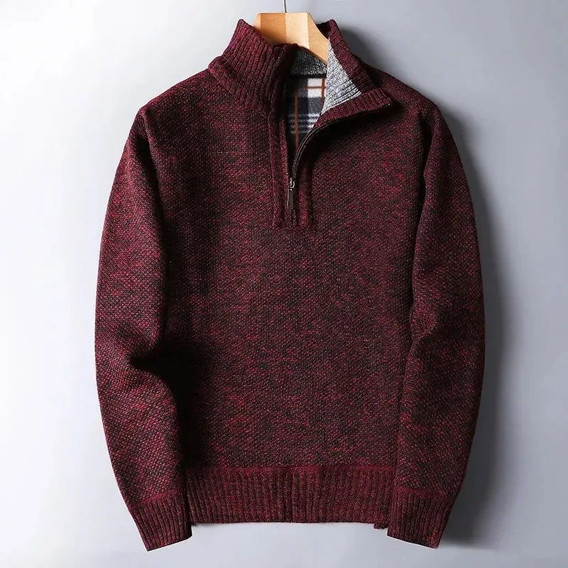 Burlington Wool Half-Zip Knit Sweater