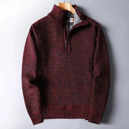 Burlington Wool Half-Zip Knit Sweater