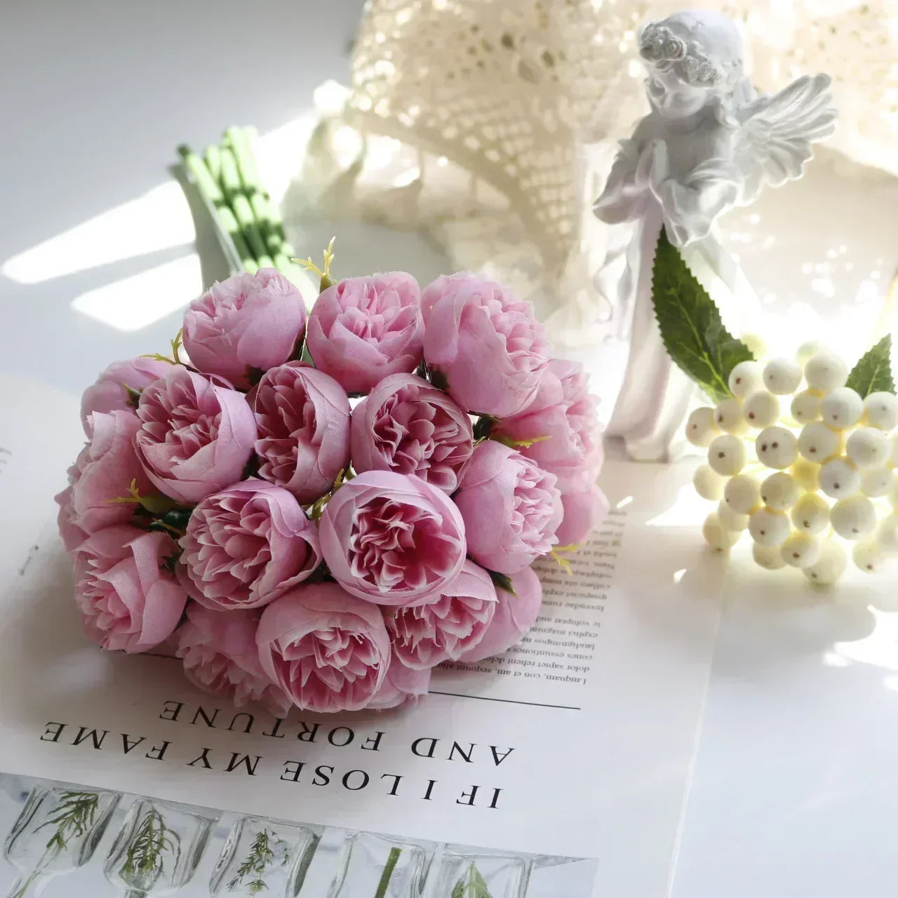 timeless Silk Peony Bouquet
