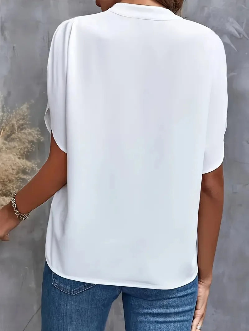 Verona Silk Drape Blouse
