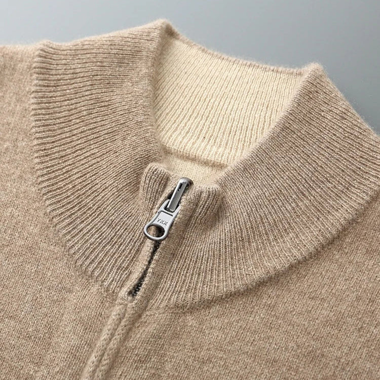 Florence Cashmere Zip Cardigan