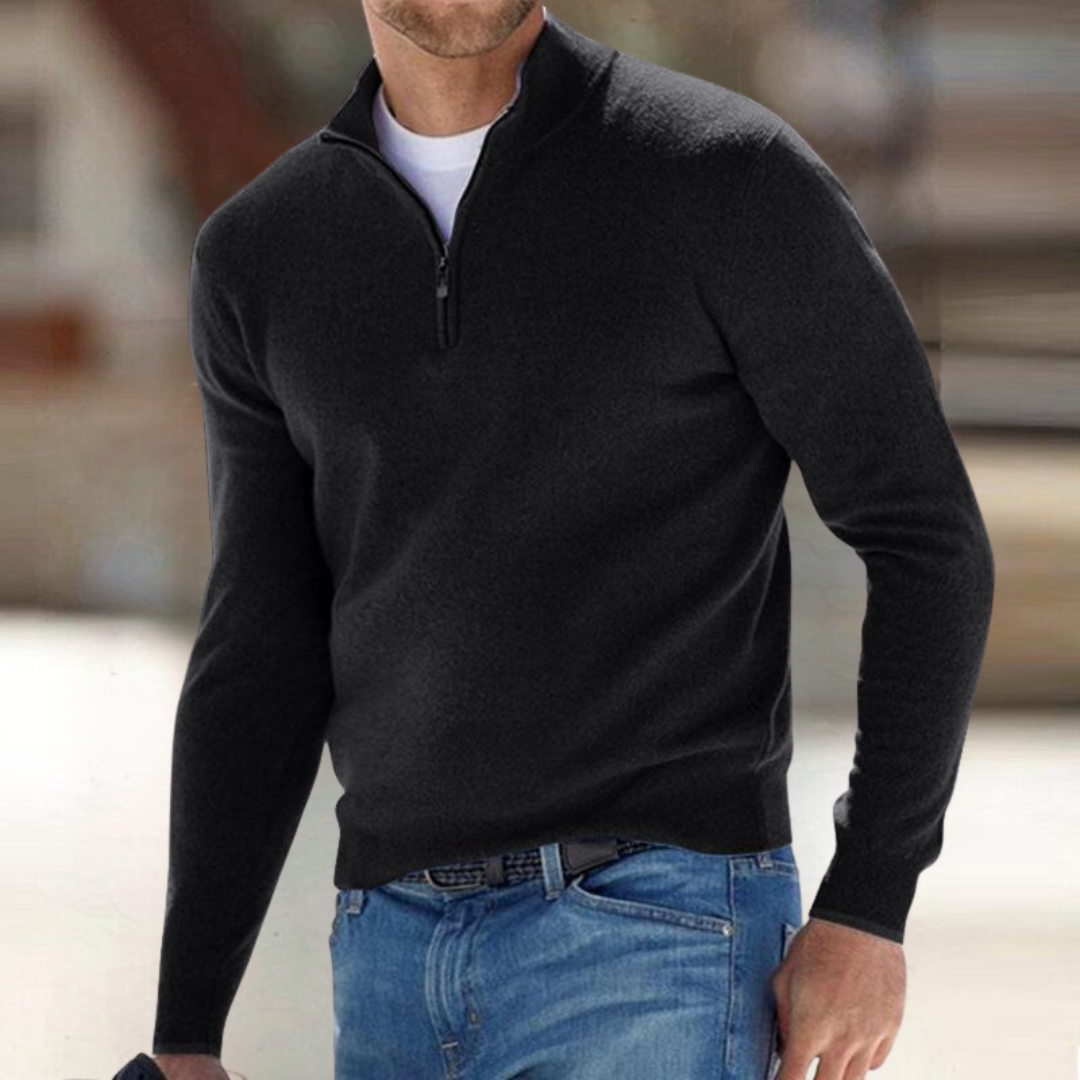 Langley Cashmere Half-Zip
