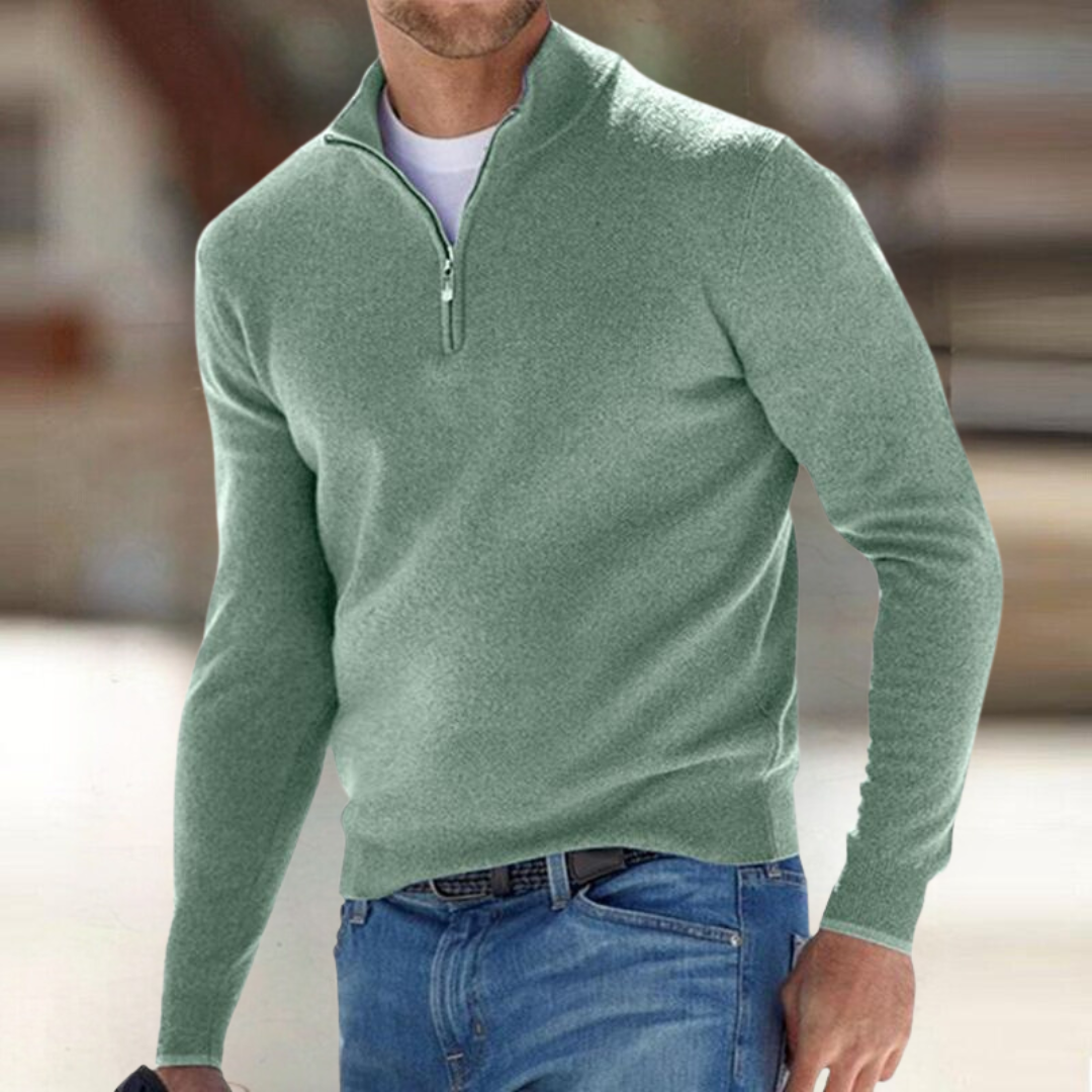 Langley Cashmere Half-Zip
