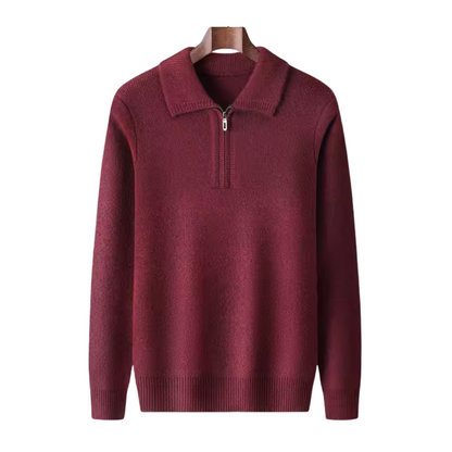 Siena Cashmere Quarter Zip Sweater