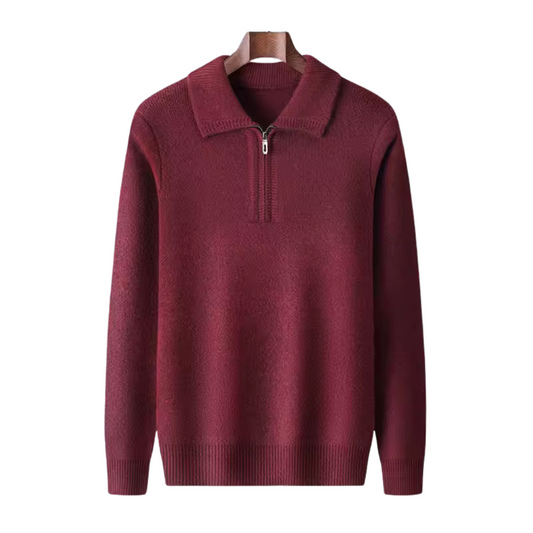 Siena Cashmere Quarter Zip Sweater