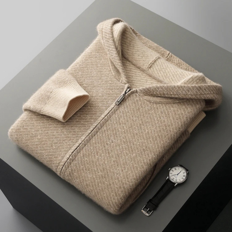 Cloudridge Wool Hooded Cardigan