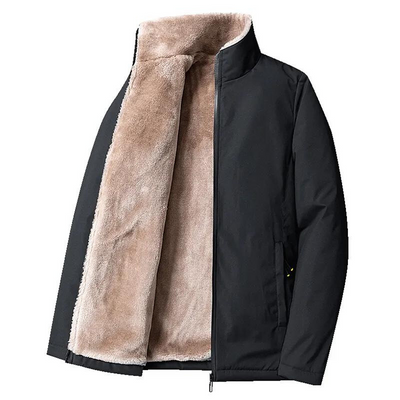 Men's Black Fluffy-Lined Jacket - Sydney Thomas