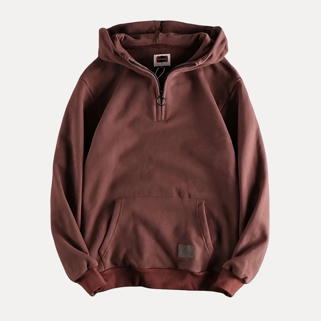 Dover Cotton Half-Zip Hoodie