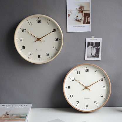 Minimalist Wooden Frame Wall Clock