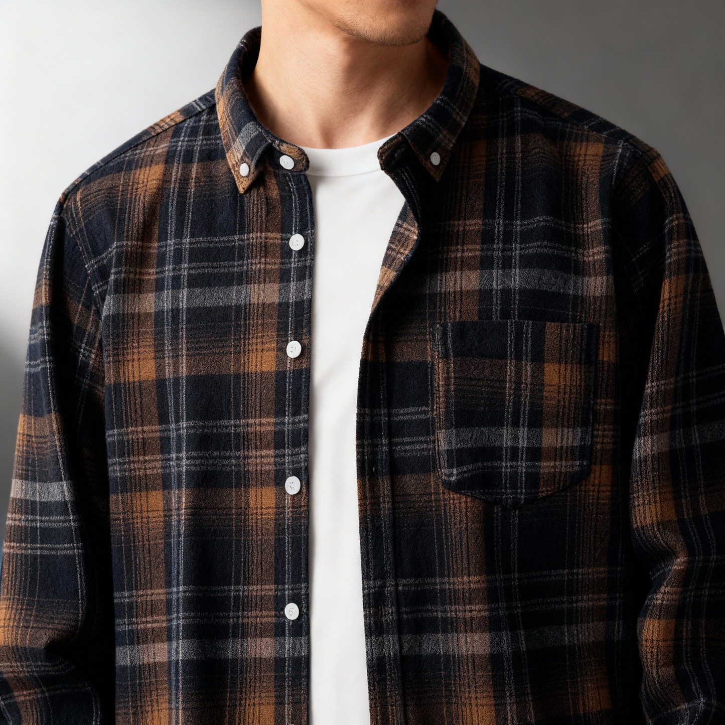 Ashford Flannel Button-Down Shirt