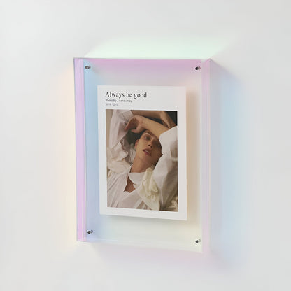 contemporary Acrylic Picture Frame With Transparent Design