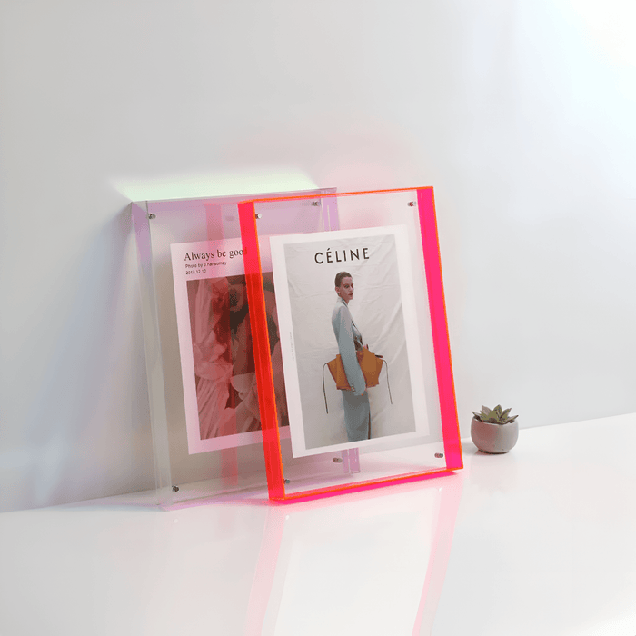 contemporary Acrylic Picture Frame With Transparent Design