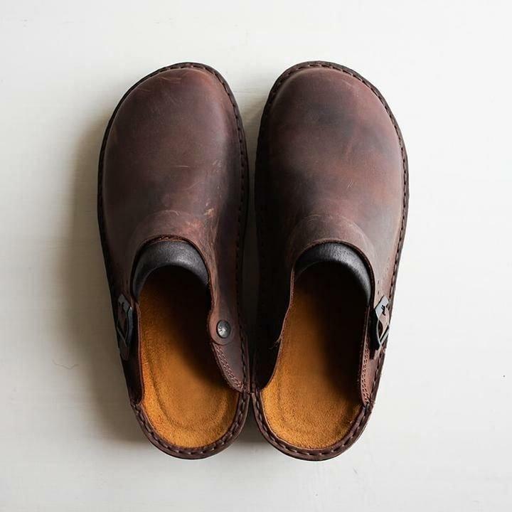 Greer Leather Slippers