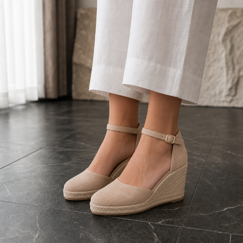 Lucia Closed Toe Wedge Sandals