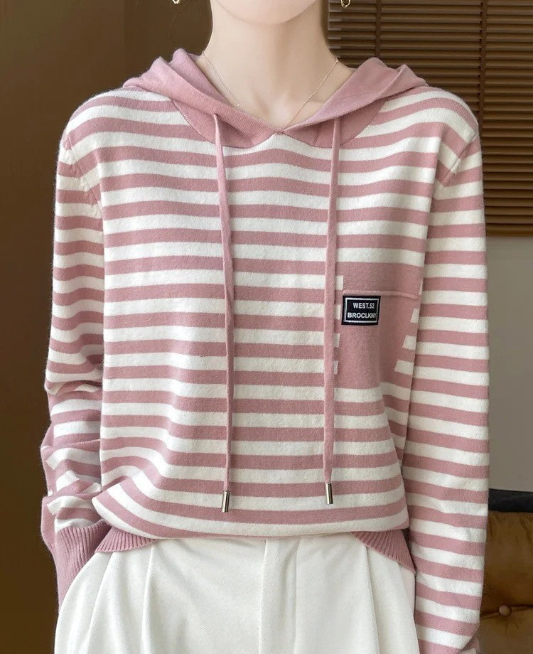 Olivia's Elegant Long Sleeve Hoodie