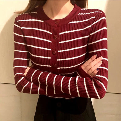 Lucia Striped Cardigan - Sydney Thomas