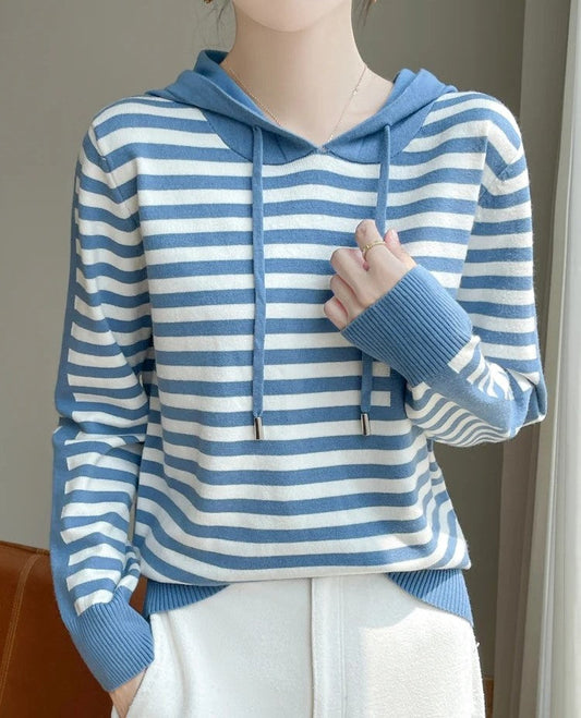 Olivia's Elegant Long Sleeve Hoodie