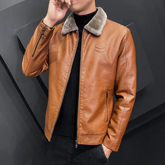 Valencia Leather Bomber