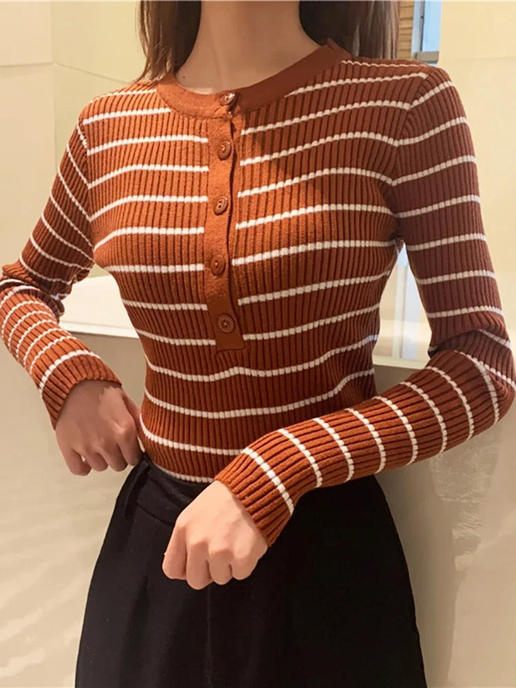 Lucia Striped Cardigan