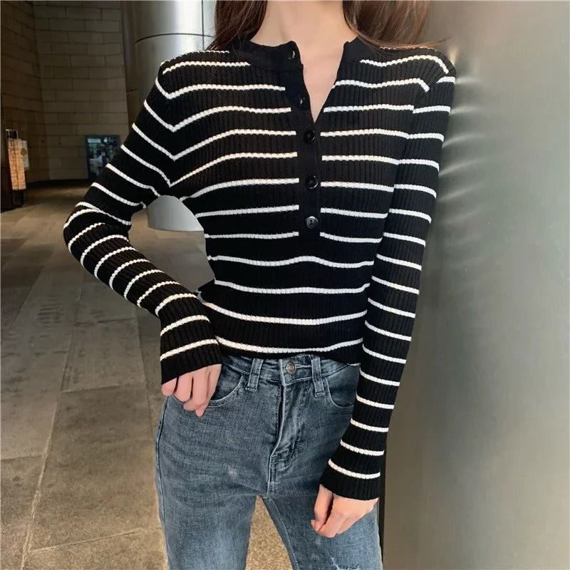 Lucia Striped Cardigan