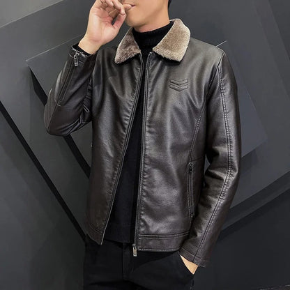 Valencia Leather Bomber