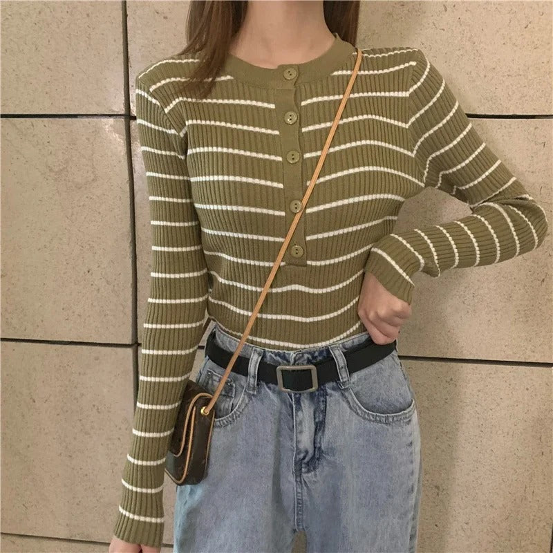Lucia Striped Cardigan
