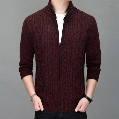 Harrington Wool Knit Zip