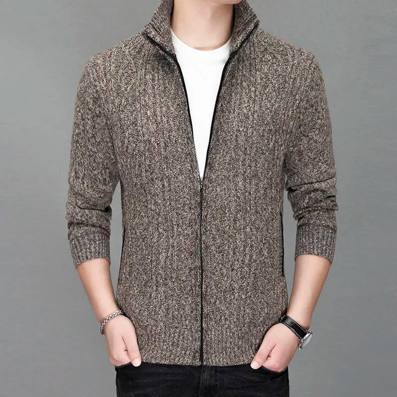 Harrington Wool Knit Zip