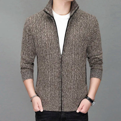 Harrington Wool Knit Zip